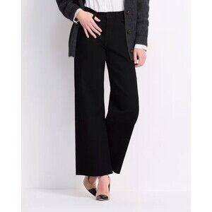 Indigo Six Scissor Cut Longer Leg Slim  Wide Legs black Jeans Size 2 NWT